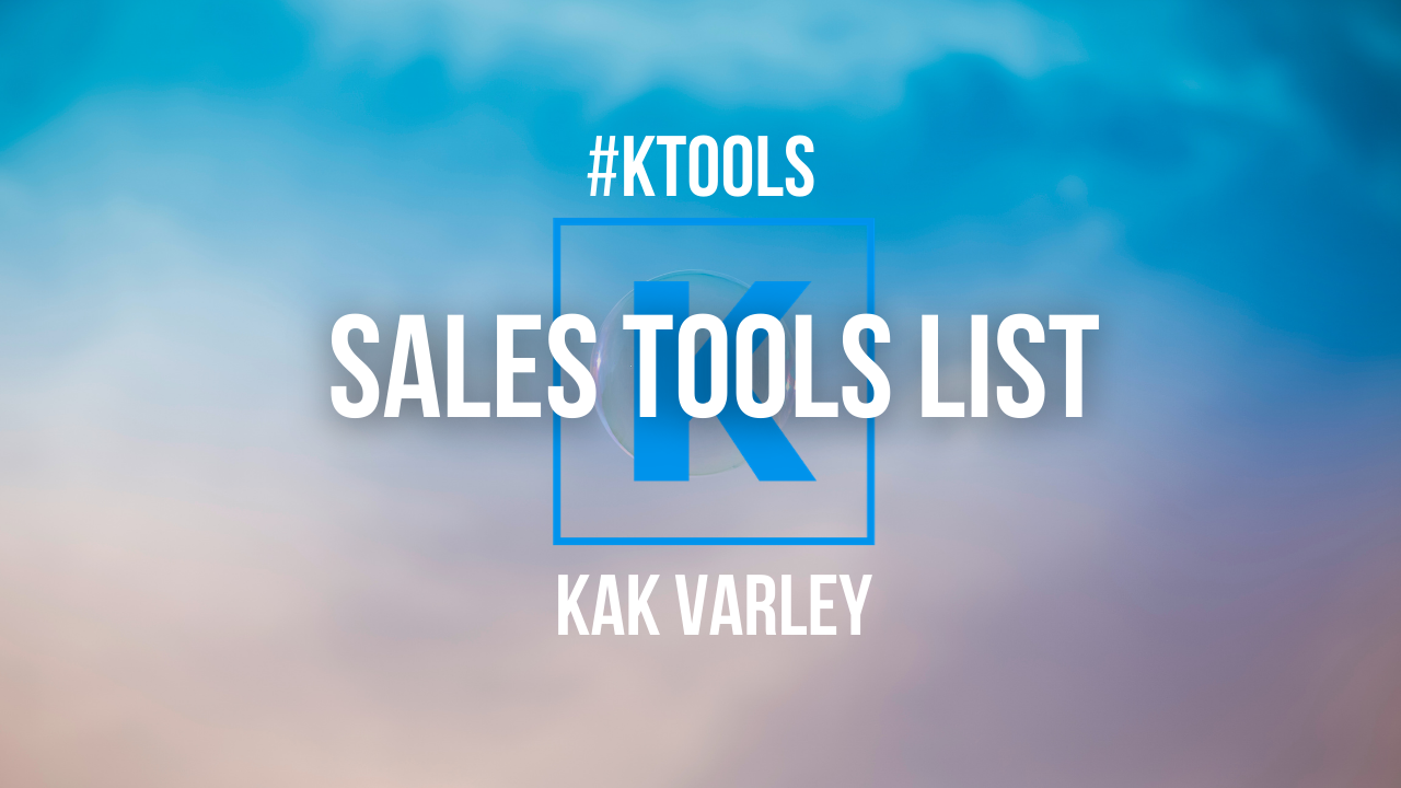 Sales Tools List