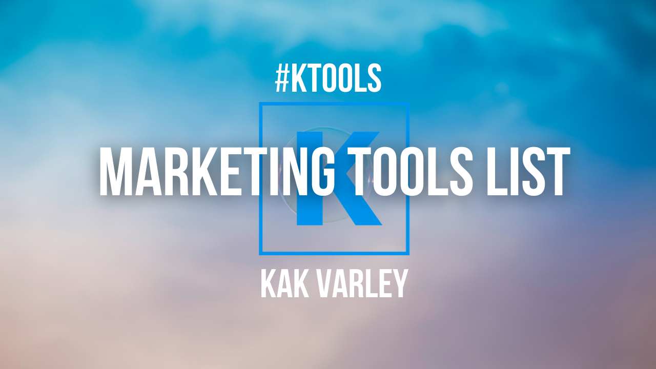 Marketing Tools List